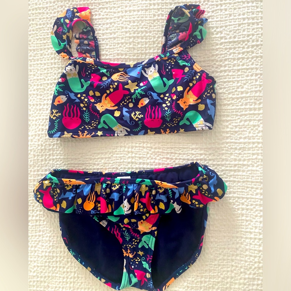 Cat & Jack Kids Swim suit - Multicolor Mermaid Print